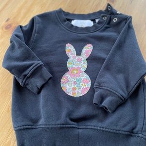 12-18 month navy hipster bunny sweatshirt by My Little Shop UK